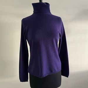 Valerie Stevens Cashmere Turtleneck Sweater - Size M - EUC